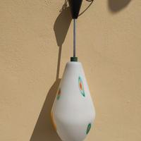 Lampadario vetro opalino Murano 