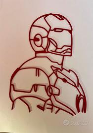 Iron Man – decorazione in stampa 3D rossa