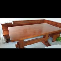 Tavolo con giropanca in abete