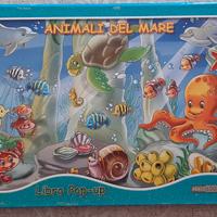 libro pop-up Animali del mare