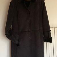 Cappotto simil montone "Maria Gioia" nero nuovo