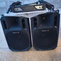 Casse Montarbo W17 P e PROEL PSW2600 (con cavi)