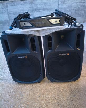 Casse Montarbo W17 P e PROEL PSW2600 (con cavi)