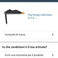 Base  isofix modello  é quello in foto di Amazon