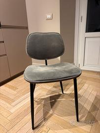 Sedie UMAGE Grige Velluto