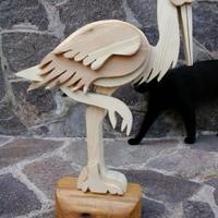 Cicogna fatta a mano 