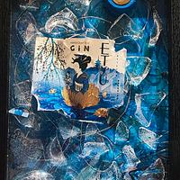 QUADRO VINTAGE BOTTIGLIA GIN