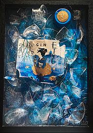 QUADRO VINTAGE BOTTIGLIA GIN