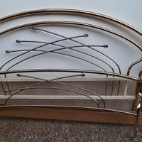 Struttura letto matrimoniale in ottone
