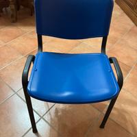 Sedie Blu telaio alluminio