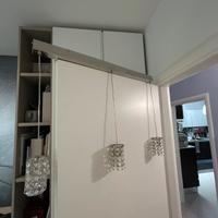 Barra cromata con 3 luci led