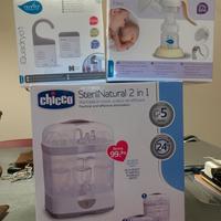 Sterilizzatore,tiralatte e radioline.