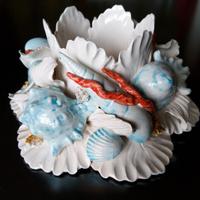 Flambeau ceramica I Borbone Capodimonte, Mollica