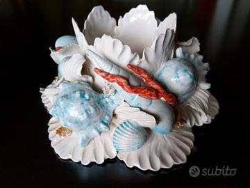 Flambeau ceramica I Borbone Capodimonte, Mollica