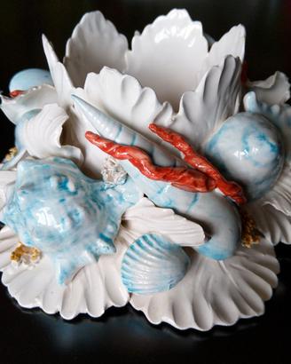 Flambeau ceramica I Borbone Capodimonte, Mollica