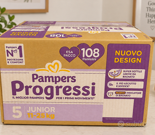 Pampers Progressi 5 Junior – 108 pannolini