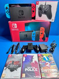 Nintendo Switch V2 + Giochi + Controller