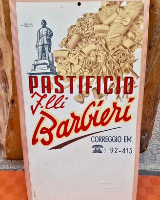 Insegna Pubblicitaria vintage Pastificio Barbieri