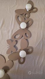 Appendiabiti da parete decorativo farfalle 