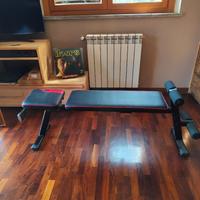 panca + bilanciere+ dischi+ palla medica