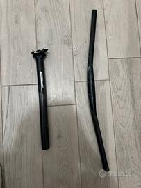 Manubrio FSA SL-K +Reggisella FSA SL-K Carbon