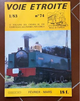 rivista treni l' APPEVA voie étroite n 74  1983