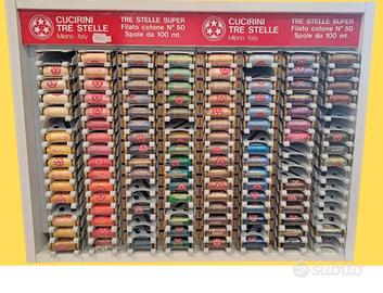 Espositore filati merceria cotone 534 spolette