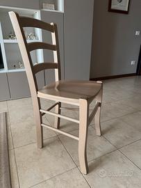 Set 3 sedie in legno
