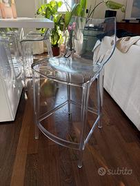 Sgabelli policarbonato trasparente stile Kartell