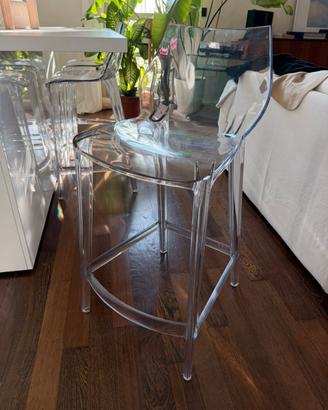 Sgabelli policarbonato trasparente stile Kartell