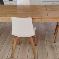 Tavolo rovere 160x90 (allung 220 cm)+4 sedie Talya