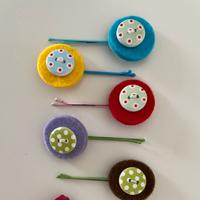 Fermagli per capelli in feltro