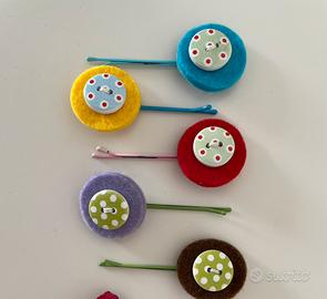 Fermagli per capelli in feltro