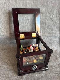 Carillon teca vetro Babbo Natale