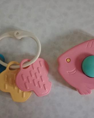 Due Sonaglini per bambini degli anni 90 