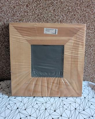 specchio ikea malma legno naturale 25x25 nuovo