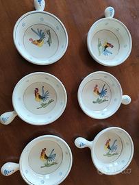 6 piatti in ceramica di Grottaglie - fine '900