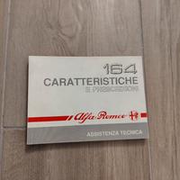 alfa 164 libretto caratteristiche e prescrizioni 