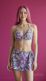 Costume donna 3 pezzi con pareo