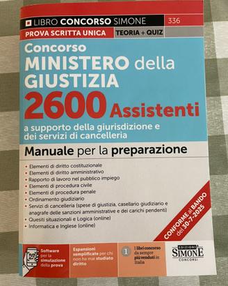 Manuale preparazione Concorso Ministero Giustizia