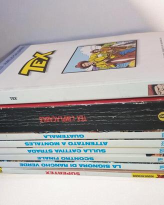 Lotto 8 fumetti TEX WILLER da collezione