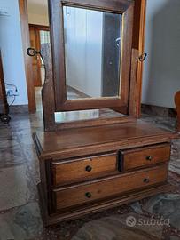 Specchiera con cassettini portagioie