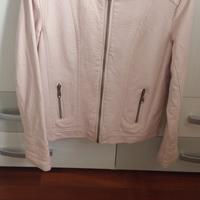 Giubbino ragazza ecopelle rosa anni 13-14