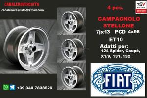 Campagnolo stellone 7x13 et10 4x98 Fiat 124 128