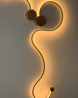 Lampada Parete/Applique LED Design Oro Moderna