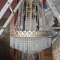 lampadario gocce anni 70