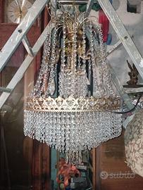 lampadario gocce anni 70