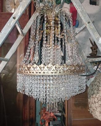lampadario gocce anni 70