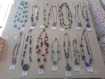 Collane in ceramica RAKU varie lunghezze 