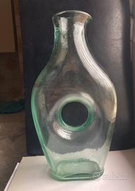 Vaso altezza 30 cm vetro forato vetreria Toso e &